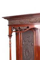 Large Victorian Carved Mahogany Overmantle Mirror (8 of 13) Large Victorian Carved Mahogany Overmantle Mirror (8 of 13)