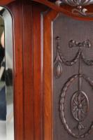 Large Victorian Carved Mahogany Overmantle Mirror (9 of 13) Large Victorian Carved Mahogany Overmantle Mirror (9 of 13)
