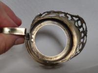 Vintage Solid 875 Silver Tea Glass Cup Holder Gilded Russian Ussr Soviet Era 90g (8 of 9) Vintage Solid 875 Silver Tea Glass Cup Holder Gilded Russian Ussr Soviet Era 90g (8 of 9)