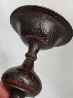 Old Anglo Indian Brass Engraved and Enamel Candle Holder/ Trumpet Vase circa 1930s (7 of 11) Old Anglo Indian Brass Engraved and Enamel Candle Holder/ Trumpet Vase circa 1930s (7 of 11)