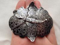 Antique Imperial Russian Niello Silver Belt Buckle 84 Kokoshnik Mark( Free shipping to UK) (5 of 9) Antique Imperial Russian Niello Silver Belt Buckle 84 Kokoshnik Mark( Free shipping to UK) (5 of 9)