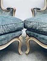 Pair of French Upholstered Bergere Armchairs (4 of 12) Pair of French Upholstered Bergere Armchairs (4 of 12)