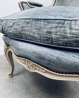 Pair of French Upholstered Bergere Armchairs (10 of 12) Pair of French Upholstered Bergere Armchairs (10 of 12)