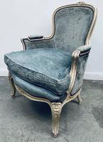 Pair of French Upholstered Bergere Armchairs (12 of 12) Pair of French Upholstered Bergere Armchairs (12 of 12)