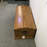 Small Old English Polished Pine Trunk c.1870 (3 of 4) Small Old English Polished Pine Trunk c.1870 (3 of 4)