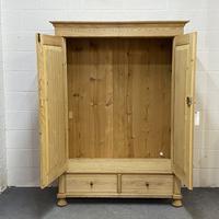 Small Double Antique Pine Wardrobe 'Dismantles' (4 of 7) Small Double Antique Pine Wardrobe 'Dismantles' (4 of 7)