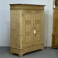Antique Double Pine Wardrobe with Bottom Drawers 'Dismantles' (4 of 8) Antique Double Pine Wardrobe with Bottom Drawers 'Dismantles' (4 of 8)