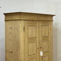 Antique Double Pine Wardrobe with Bottom Drawers 'Dismantles' (5 of 8) Antique Double Pine Wardrobe with Bottom Drawers 'Dismantles' (5 of 8)