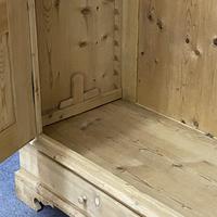 Antique Double Pine Wardrobe with Bottom Drawers 'Dismantles' (8 of 8) Antique Double Pine Wardrobe with Bottom Drawers 'Dismantles' (8 of 8)