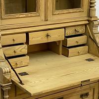 Large Partly Glazed Antique Pine Secretaire (8 of 11) Large Partly Glazed Antique Pine Secretaire (8 of 11)
