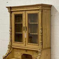 Large Partly Glazed Antique Pine Secretaire (4 of 11) Large Partly Glazed Antique Pine Secretaire (4 of 11)