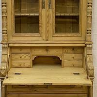 Large Partly Glazed Antique Pine Secretaire (7 of 11) Large Partly Glazed Antique Pine Secretaire (7 of 11)