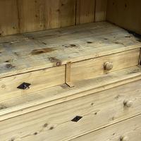 Glazed Antique Pine Cabinet with Chest of Drawers (6 of 7) Glazed Antique Pine Cabinet with Chest of Drawers (6 of 7)