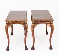 Pair of Mahogany & Gilt Console Tables c.1920 (6 of 9) Pair of Mahogany & Gilt Console Tables c.1920 (6 of 9)