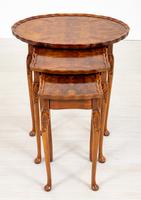 Queen Anne Style Nest of 3 Walnut Tables c.1920 (9 of 9) Queen Anne Style Nest of 3 Walnut Tables c.1920 (9 of 9)