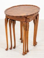 Queen Anne Style Nest of 3 Walnut Tables c.1920 (3 of 9) Queen Anne Style Nest of 3 Walnut Tables c.1920 (3 of 9)