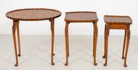 Queen Anne Style Nest of 3 Walnut Tables c.1920 (6 of 9) Queen Anne Style Nest of 3 Walnut Tables c.1920 (6 of 9)