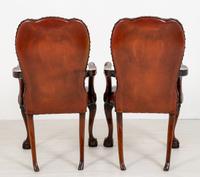 Good Pair of Leather Queen Anne Style Library Chairs (6 of 8) Good Pair of Leather Queen Anne Style Library Chairs (6 of 8)
