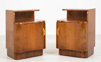 Pair of French Walnut Art Deco Bedside Cabinets (2 of 8) Pair of French Walnut Art Deco Bedside Cabinets (2 of 8)