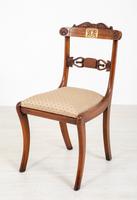 Set of 8 Regency Style Rosewood Brass Inlaid Dining Chairs c.1920 (4 of 16) Set of 8 Regency Style Rosewood Brass Inlaid Dining Chairs c.1920 (4 of 16)