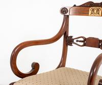 Set of 8 Regency Style Rosewood Brass Inlaid Dining Chairs c.1920 (11 of 16) Set of 8 Regency Style Rosewood Brass Inlaid Dining Chairs c.1920 (11 of 16)