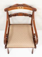 Set of 8 Regency Style Rosewood Brass Inlaid Dining Chairs c.1920 (16 of 16) Set of 8 Regency Style Rosewood Brass Inlaid Dining Chairs c.1920 (16 of 16)