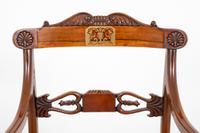 Set of 8 Regency Style Rosewood Brass Inlaid Dining Chairs c.1920 (10 of 16) Set of 8 Regency Style Rosewood Brass Inlaid Dining Chairs c.1920 (10 of 16)