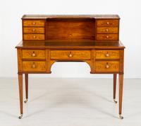 Satinwood Sheraton Design Carlton House Type Desk (2 of 15) Satinwood Sheraton Design Carlton House Type Desk (2 of 15)