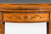 George III Period Satinwood Demilune Card Table (10 of 10) George III Period Satinwood Demilune Card Table (10 of 10)