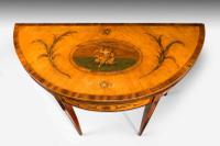 George III Period Satinwood Demilune Card Table (3 of 10) George III Period Satinwood Demilune Card Table (3 of 10)