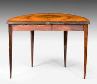 George III Period Satinwood Demilune Card Table (6 of 10) George III Period Satinwood Demilune Card Table (6 of 10)