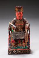 Pair of Polychrome 18th Century Seated Chinese Figures (3 of 4) Pair of Polychrome 18th Century Seated Chinese Figures (3 of 4)