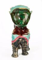 Late 19th Century Majolica Pottery Elephant Caparisoned with a Jardinière (6 of 8) Late 19th Century Majolica Pottery Elephant Caparisoned with a Jardinière (6 of 8)