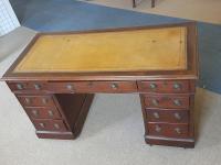 Antique Pedestal Desk (2 of 5) Antique Pedestal Desk (2 of 5)