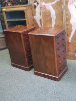 Pair of Pedestal Chests c.1860 (6 of 6) Pair of Pedestal Chests c.1860 (6 of 6)