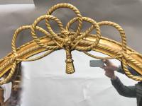 Large Gilt Oval Trafalgar Overmantle Mirror (4 of 9) Large Gilt Oval Trafalgar Overmantle Mirror (4 of 9)