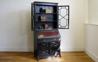 Late Victorian Ebonised Chippendale Revival Bookcase Bureau (14 of 14) Late Victorian Ebonised Chippendale Revival Bookcase Bureau (14 of 14)