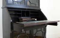 Late Victorian Ebonised Chippendale Revival Bookcase Bureau (9 of 14) Late Victorian Ebonised Chippendale Revival Bookcase Bureau (9 of 14)