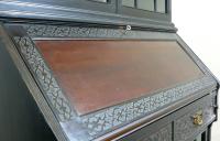 Late Victorian Ebonised Chippendale Revival Bookcase Bureau (7 of 14) Late Victorian Ebonised Chippendale Revival Bookcase Bureau (7 of 14)