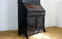Late Victorian Ebonised Chippendale Revival Bookcase Bureau (8 of 14) Late Victorian Ebonised Chippendale Revival Bookcase Bureau (8 of 14)