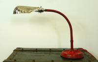 1920s Vintage Painted Brass Chrome Goose Neck Lamp (9 of 10) 1920s Vintage Painted Brass Chrome Goose Neck Lamp (9 of 10)