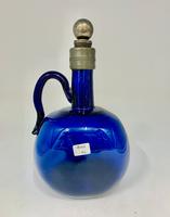 19th Century Bristol Blue Glass Flagon Decanter c.1825 (6 of 8) 19th Century Bristol Blue Glass Flagon Decanter c.1825 (6 of 8)