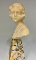 Antique Alabaster Bust Young Woman c.1910 (3 of 7) Antique Alabaster Bust Young Woman c.1910 (3 of 7)