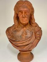 Antique Terra Cotta Library Bust Poet John Milton circa 1850 (8 of 9) Antique Terra Cotta Library Bust Poet John Milton circa 1850 (8 of 9)