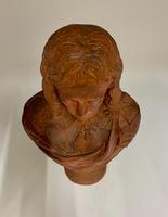 Antique Terra Cotta Library Bust Poet John Milton circa 1850 (9 of 9) Antique Terra Cotta Library Bust Poet John Milton circa 1850 (9 of 9)