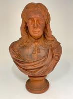 Antique Terra Cotta Library Bust Poet John Milton circa 1850 (2 of 9) Antique Terra Cotta Library Bust Poet John Milton circa 1850 (2 of 9)