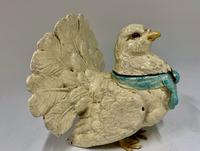 Edwardian Fan Tail Pigeon Metal Inkwell circa 1910 (7 of 8) Edwardian Fan Tail Pigeon Metal Inkwell circa 1910 (7 of 8)