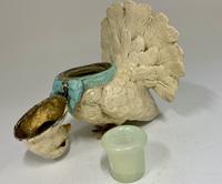 Edwardian Fan Tail Pigeon Metal Inkwell circa 1910 (3 of 8) Edwardian Fan Tail Pigeon Metal Inkwell circa 1910 (3 of 8)