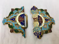 Antique Persian Enamel Belt Clasp c.1900 (4 of 4) Antique Persian Enamel Belt Clasp c.1900 (4 of 4)