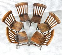 Set of 6 Vintage Windsor Kitchen Chairs (4 of 6) Set of 6 Vintage Windsor Kitchen Chairs (4 of 6)